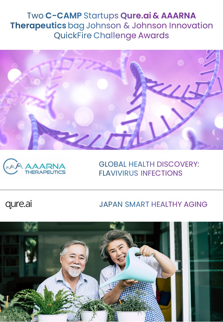 Two CCAMP supported startups win top honours at global Johnson